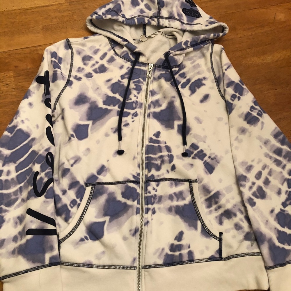 Victoria’s Secret Angel tie dye zip up nice Size L